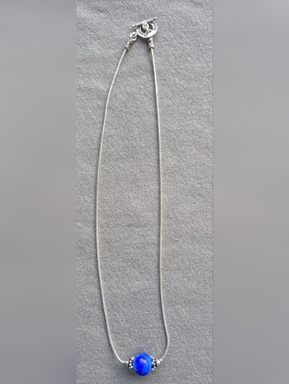 Sterling Silver Designer Murano Necklace